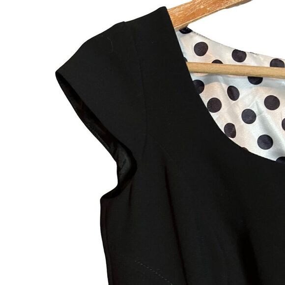 NWT! Tahari black short sleeve mini dress - Picture 3 of 14